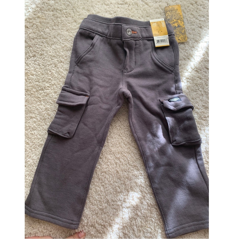 2t boys grey sweatpants cargos NWT
